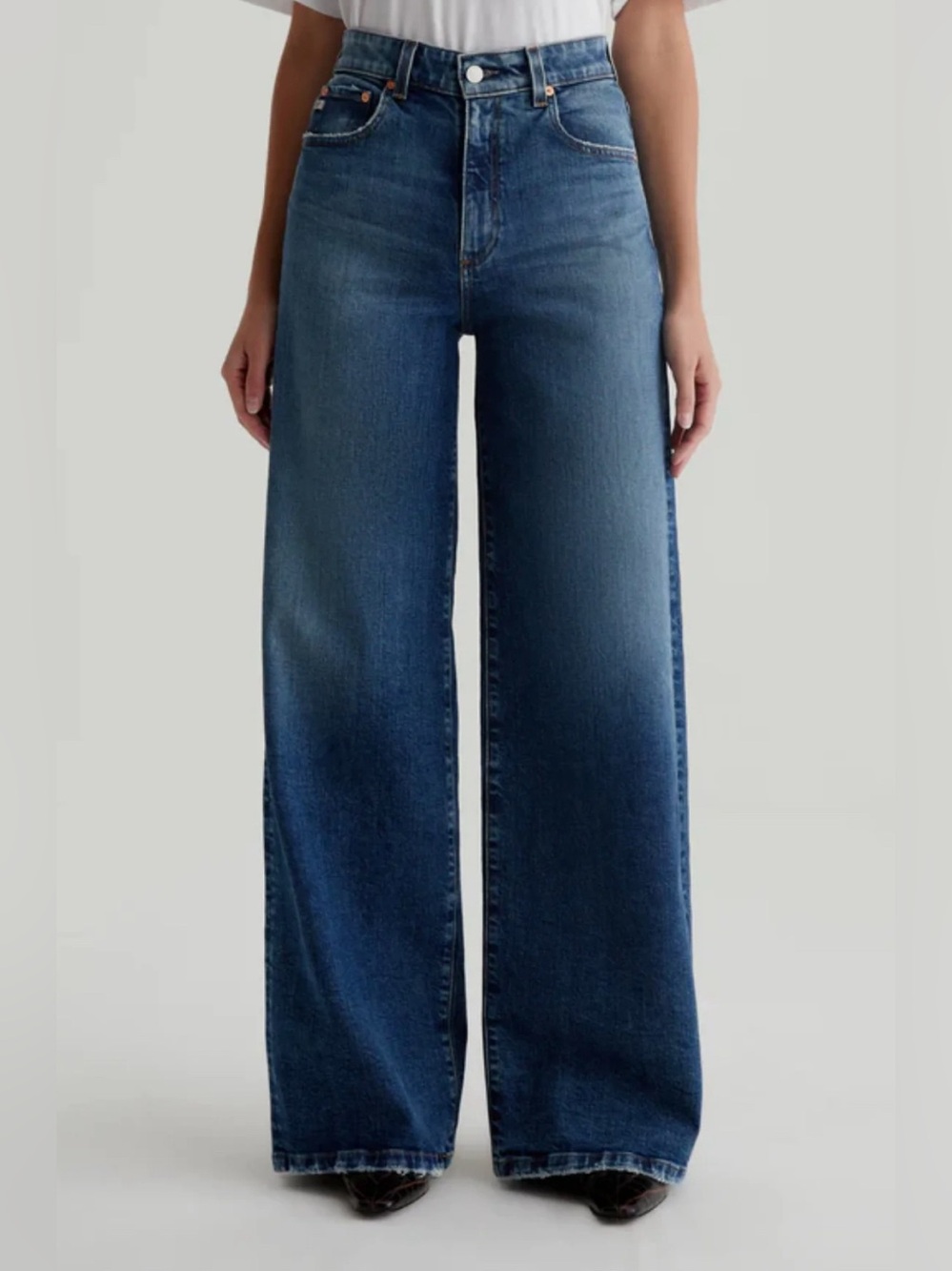 AG Deven High Rise Ultra Wide Leg Jeans